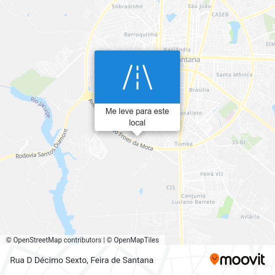 Rua D Décimo Sexto mapa
