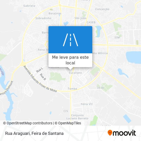 Rua Araguari mapa