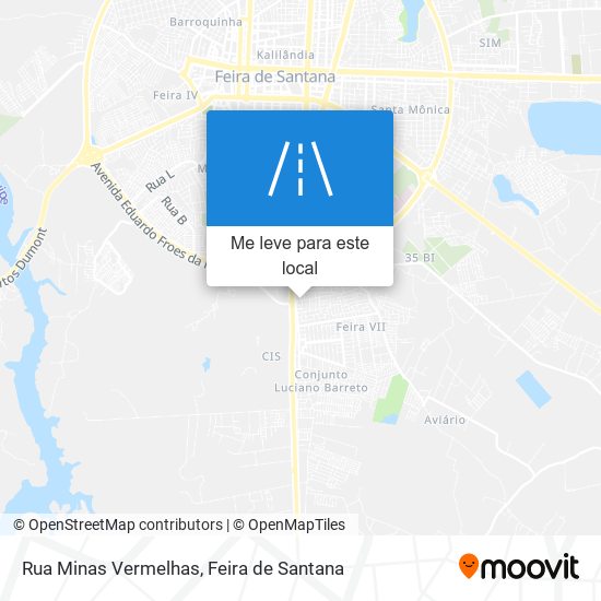 Rua Minas Vermelhas mapa