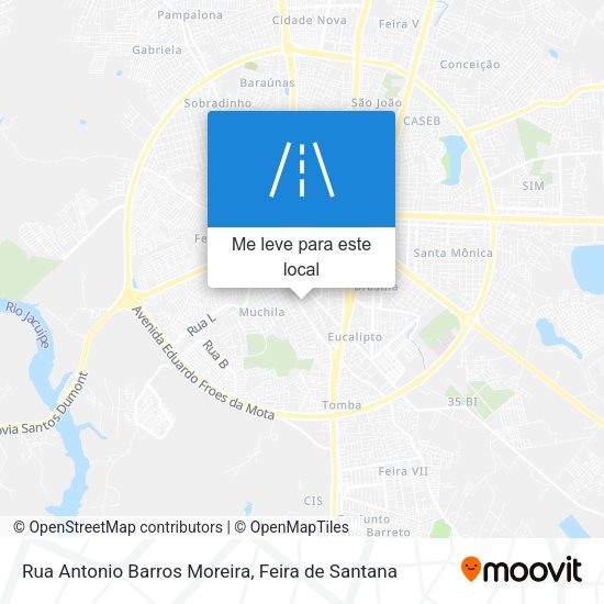 Rua Antonio Barros Moreira mapa