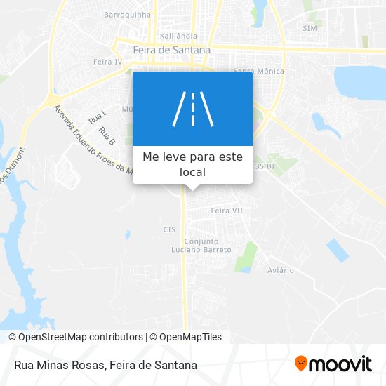 Rua Minas Rosas mapa