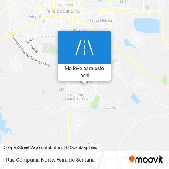 Rua Compania Norte mapa