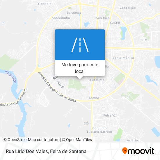 Rua Lírio Dos Vales mapa