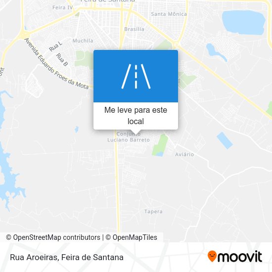 Rua Aroeiras mapa