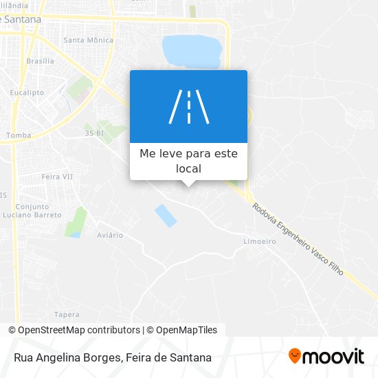 Rua Angelina Borges mapa