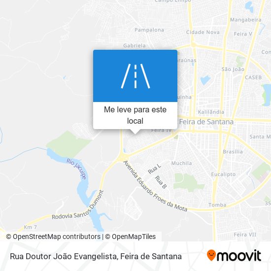 Rua Doutor João Evangelista mapa