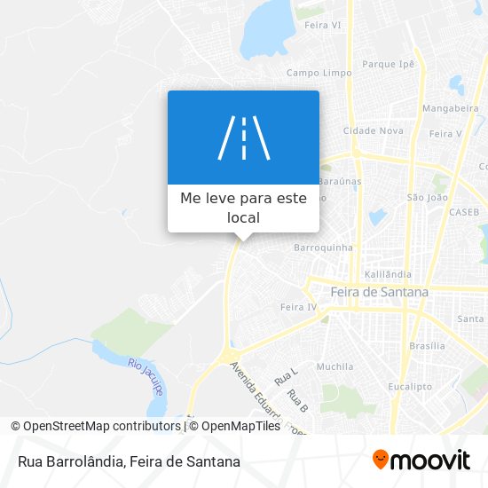 Rua Barrolândia mapa