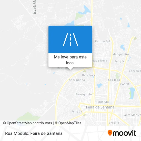 Rua Modulo mapa