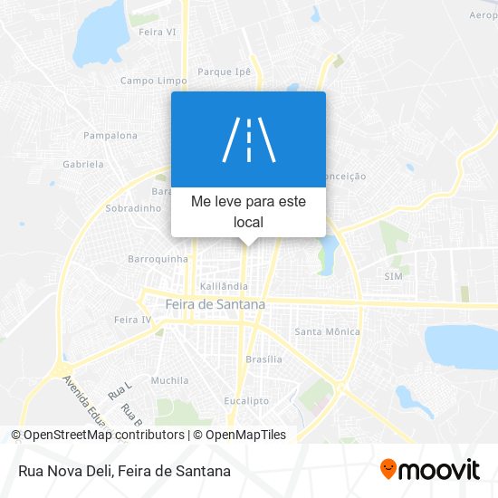 Rua Nova Deli mapa