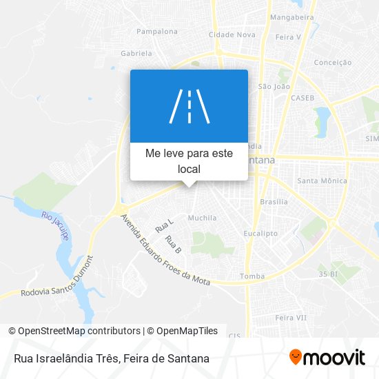 Rua Israelândia Três mapa