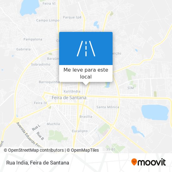 Rua India mapa