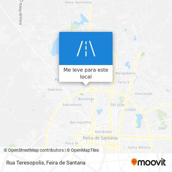 Rua Teresopolis mapa