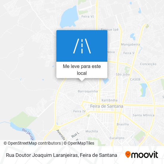 Rua Doutor Joaquim Laranjeiras mapa