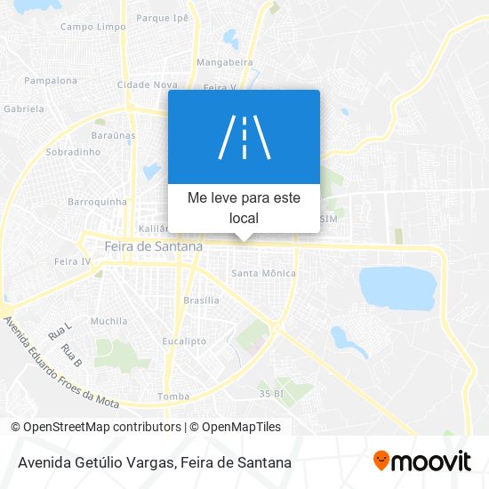 Avenida Getúlio Vargas mapa