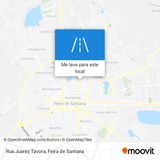 Rua Juarez Tavora mapa