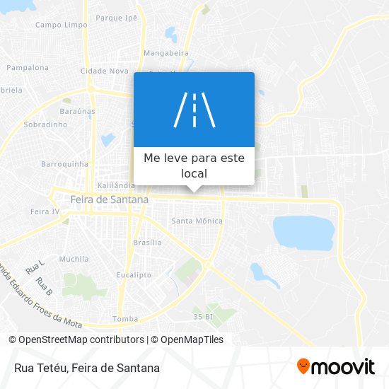 Rua Tetéu mapa