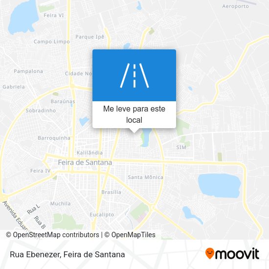 Rua Ebenezer mapa