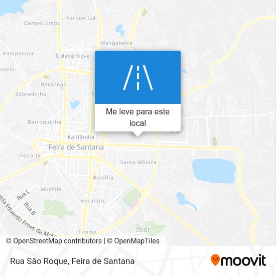 Rua São Roque mapa