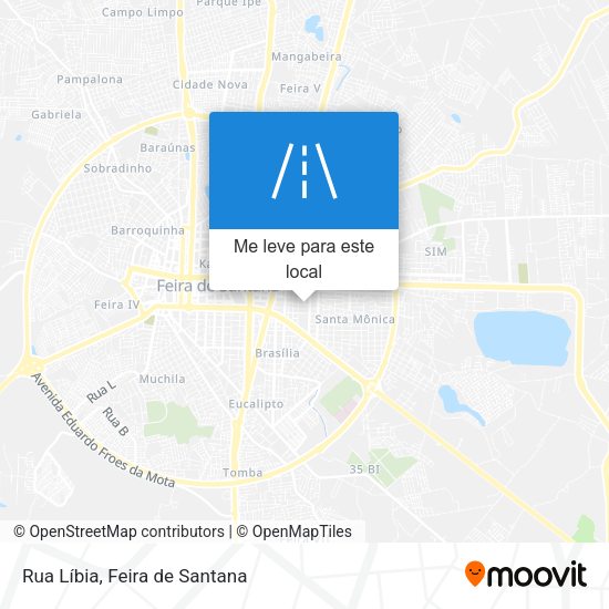 Rua Líbia mapa