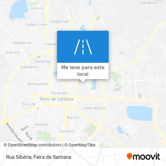 Rua Sibéria mapa