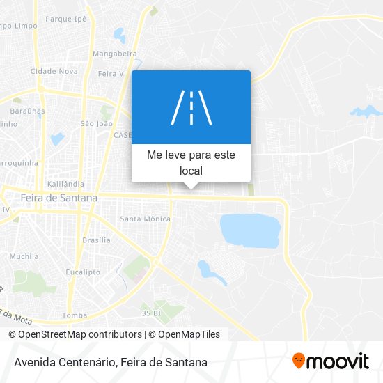 Avenida Centenário mapa