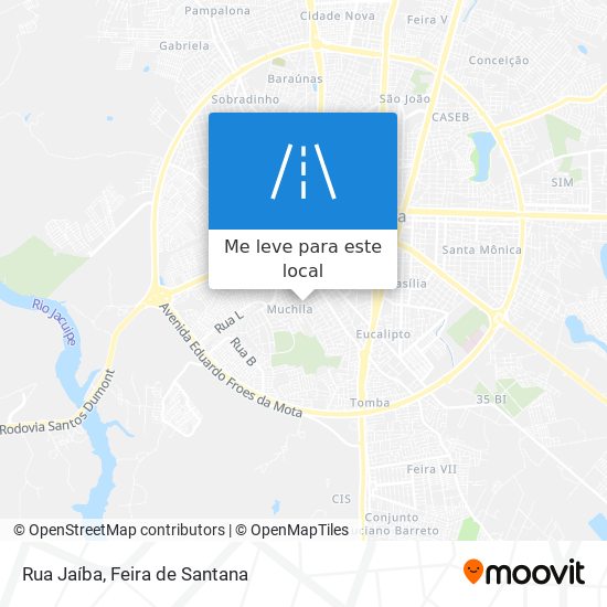 Rua Jaíba mapa