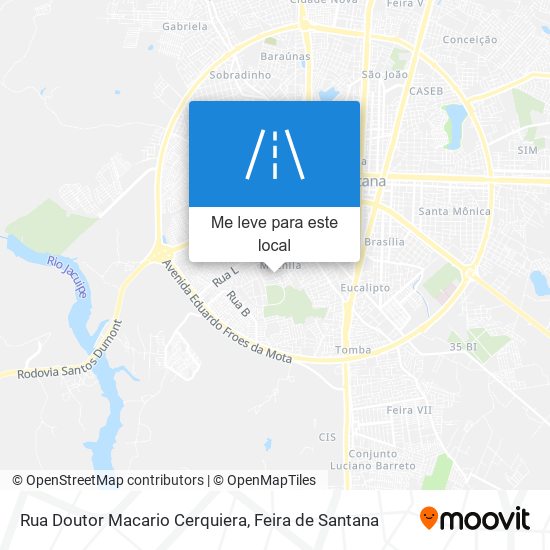 Rua Doutor Macario Cerquiera mapa