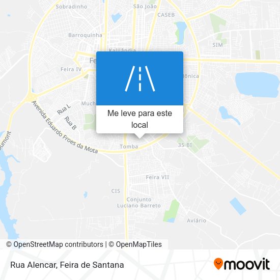 Rua Alencar mapa