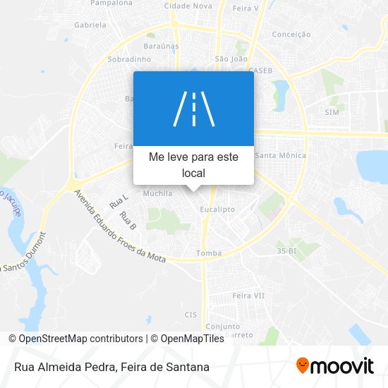 Rua Almeida Pedra mapa