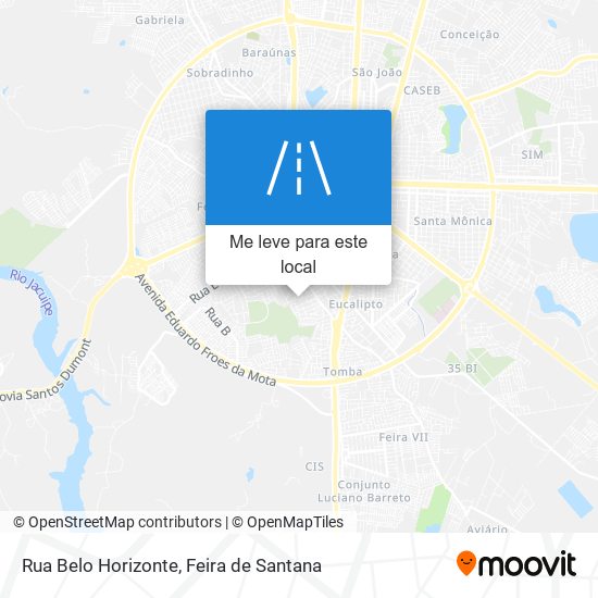 Rua Belo Horizonte mapa