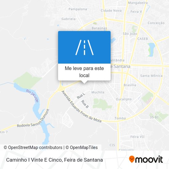 Caminho I Vinte E Cinco mapa