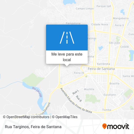 Rua Targinos mapa