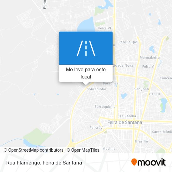 Rua Flamengo mapa