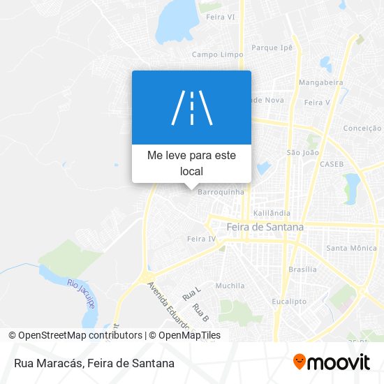 Rua Maracás mapa