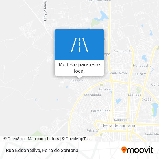 Rua Edson Silva mapa