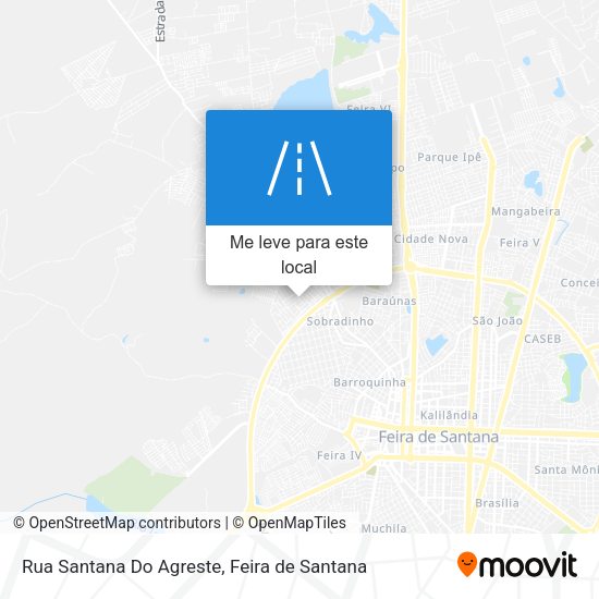 Rua Santana Do Agreste mapa
