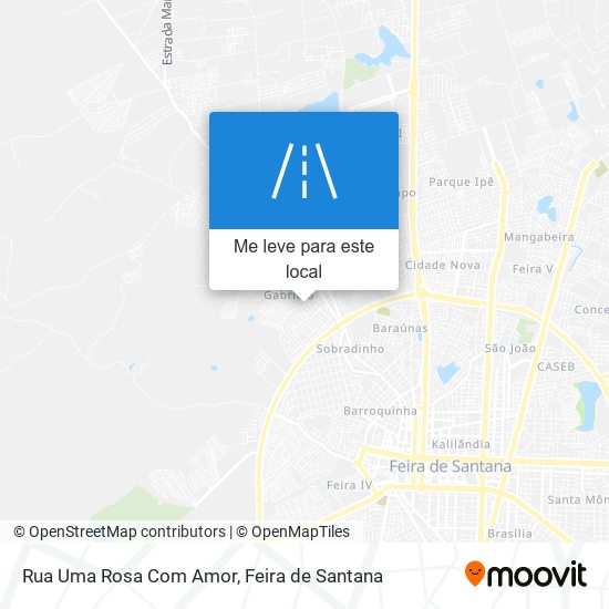 Rua Uma Rosa Com Amor mapa