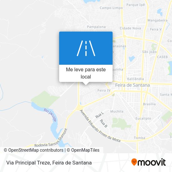 Via Principal Treze mapa