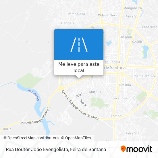 Rua Doutor João Evengelista mapa