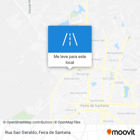 Rua Sao Geraldo mapa