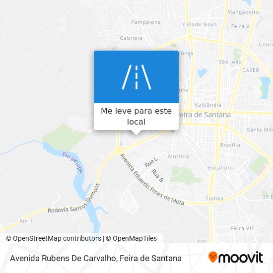 Avenida Rubens De Carvalho mapa
