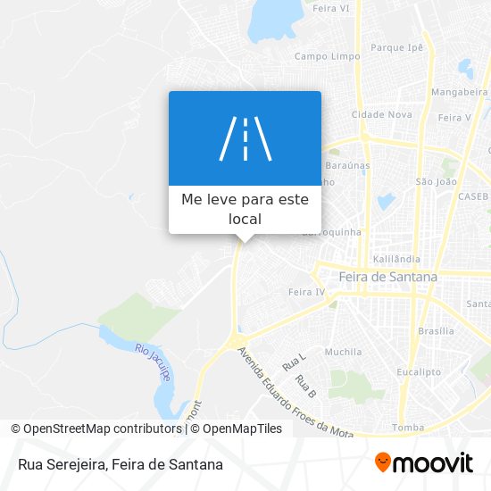 Rua Serejeira mapa