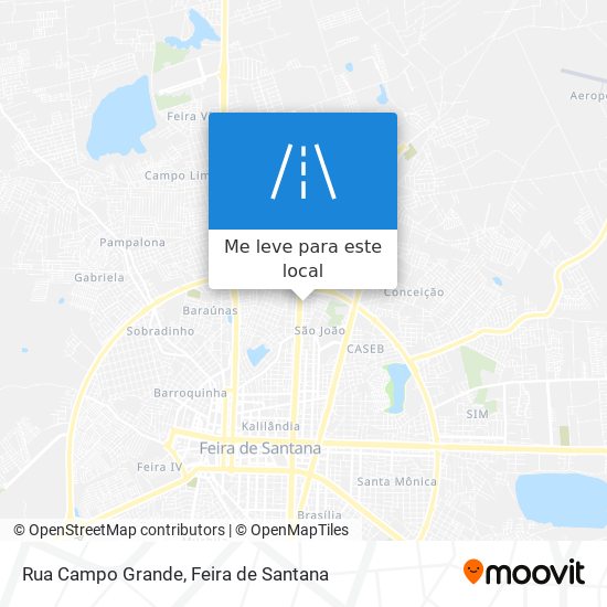 Rua Campo Grande mapa