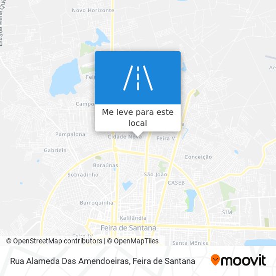 Rua Alameda Das Amendoeiras mapa