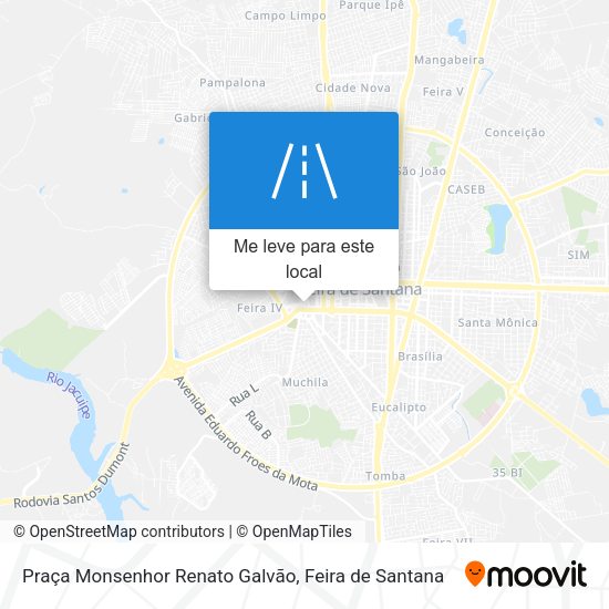 Praça Monsenhor Renato Galvão mapa