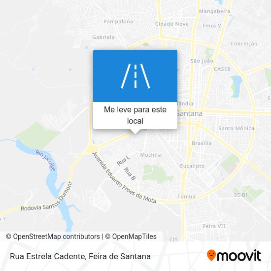 Rua Estrela Cadente mapa