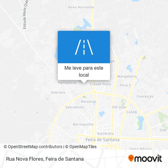 Rua Nova Flores mapa