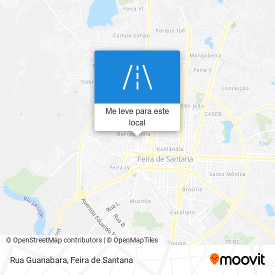 Rua Guanabara mapa