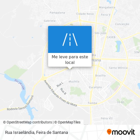 Rua Israelândia mapa