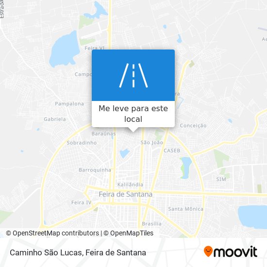 Caminho São Lucas mapa